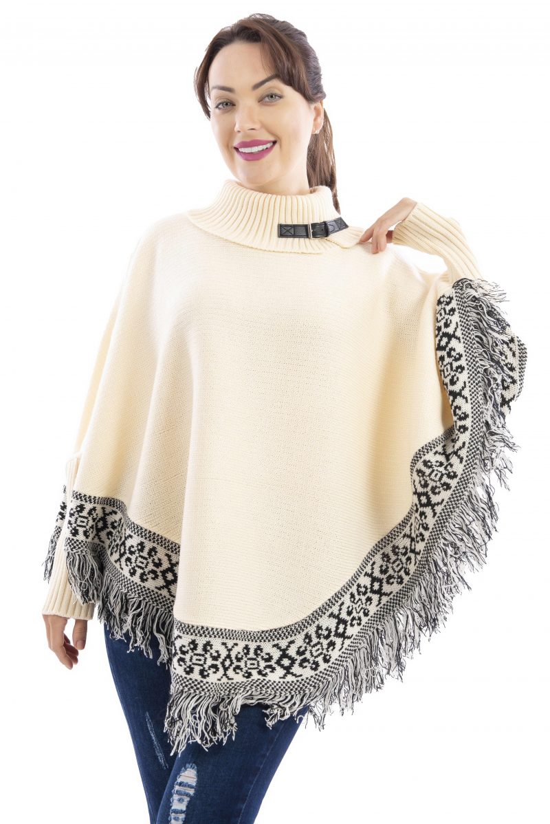 Generisch Capa hippie para mujer, poncho temático, disfraz con flecos, cuello alto, suéter con flecos, chaqueta de vaquero occidental, traje para carnaval, carnaval, festival, fiesta temática, O Verde